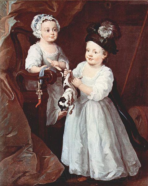 William Hogarth Portat der Lady Mary Grey und des Lord George Grey France oil painting art